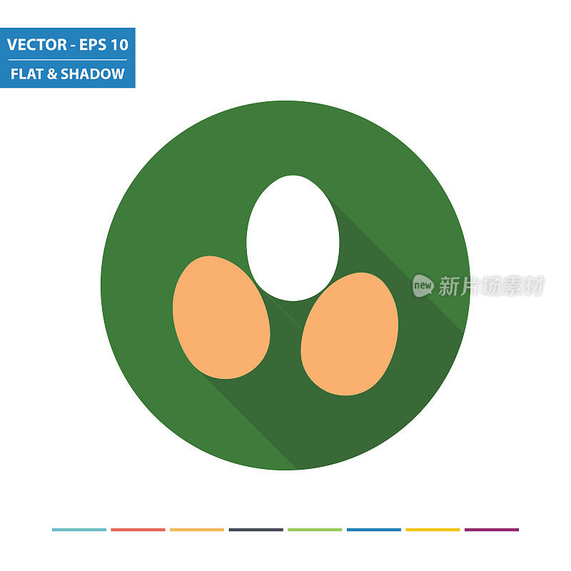 Eggs flat icon